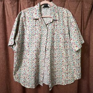 Vintage Liz Baker Multicolor Floral Women’s Shirt